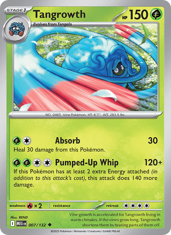 Tangrowth 7/132 Mega Evolution English Pokémon card