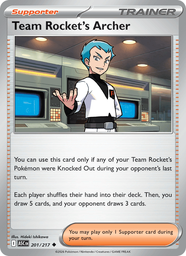 Team Rocket's Archer 201/217 Ascended Heroes English Pokémon card