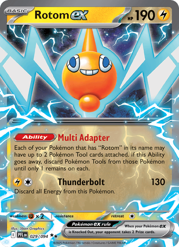 Rotom ex 29/94 Phantasmal Flames English Pokémon card