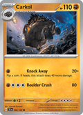 Carkol 94/162 Temporal Forces English Pokémon card