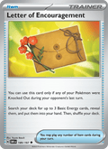 Letter of Encouragement 189/197 Obsidian Flames English Pokémon card
