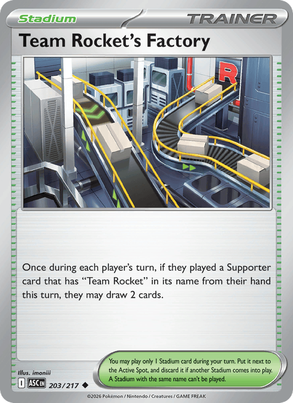 Team Rocket's Factory 203/217 Ascended Heroes English Pokémon card