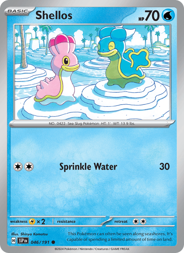 Shellos 46/191 Surging Sparks English Pokémon card
