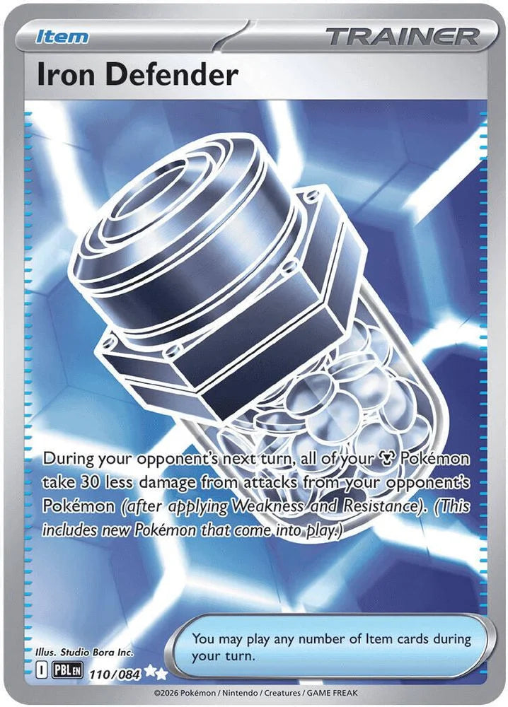 Iron Defender 110/84 Pitch Black English Pokémon card