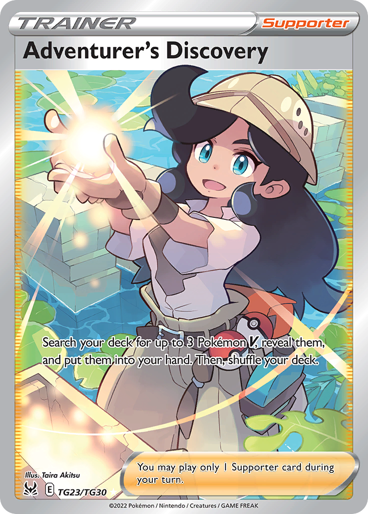 Adventurer's Discovery TG23/30 Lost Origin Trainer Gallery English Pokémon card