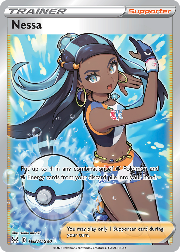 Nessa TG27/TG30 Lost Origin Trainer Gallery English Pokémon card