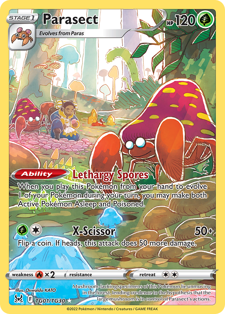 Parasect TG01/TG30 Lost Origin Trainer Gallery English Pokémon card
