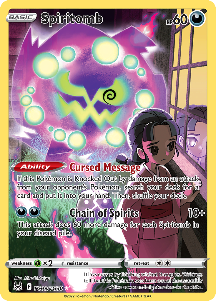 Spiritomb TG09/30 Lost Origin Trainer Gallery English Pokémon card