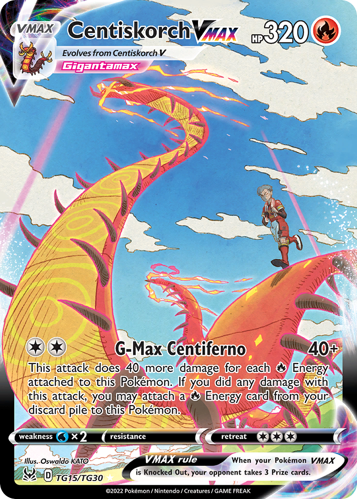 Centiskorch VMAX TG15/30 Lost Origin Trainer Gallery English Pokémon card