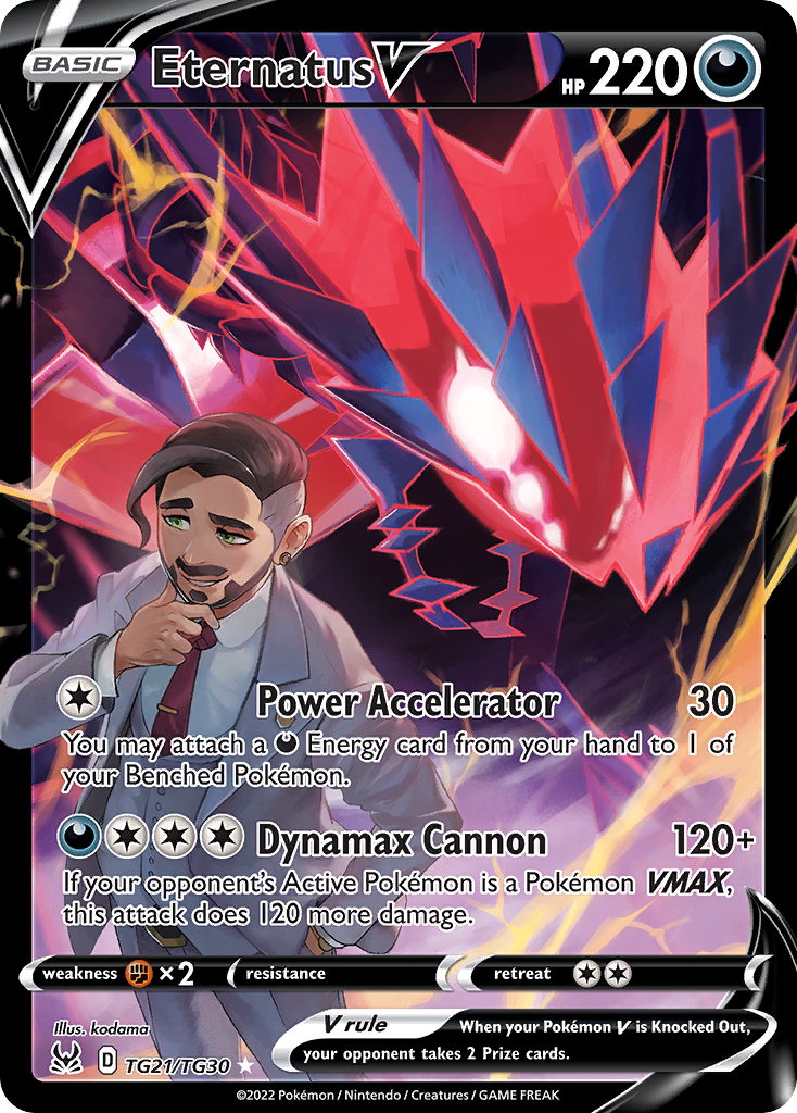 Eternatus V TG21/TG30 Lost Origin Trainer Gallery English Pokémon card