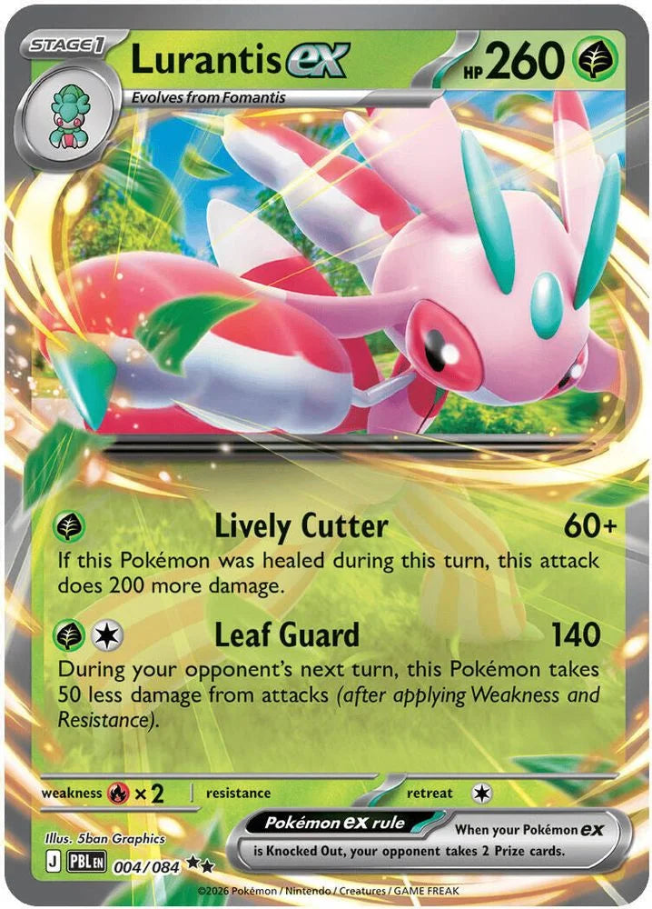 Lurantis ex 4/84 Pitch Black English Pokémon card