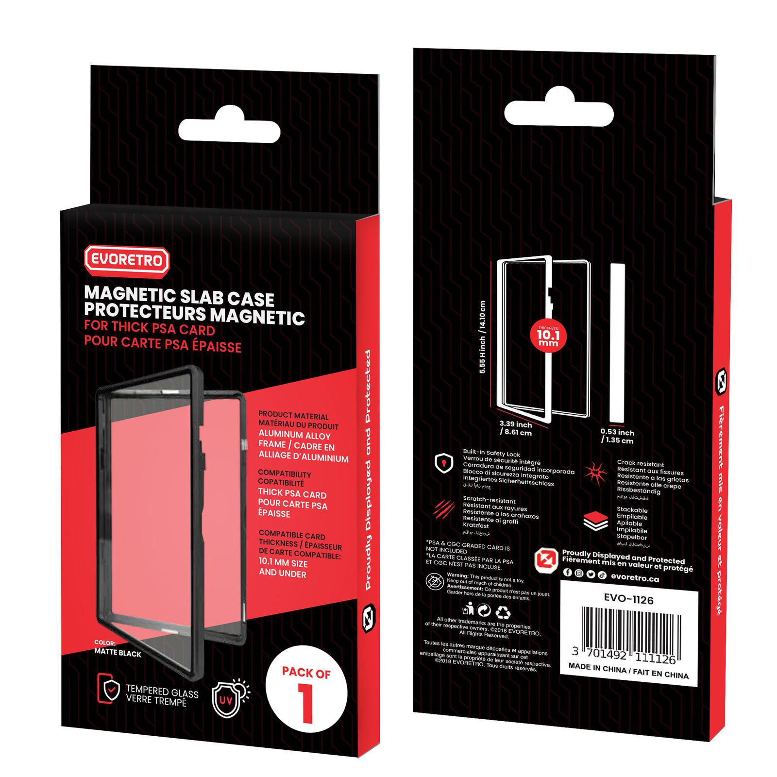 EVORETRO Magnetic Protective Case for PSA Slab – Pack of 1 – exact product image