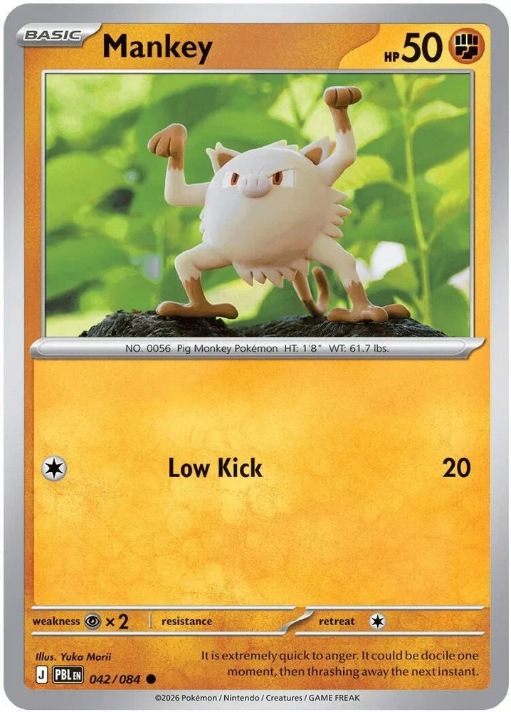 Mankey 42/84 — Pitch Black [EN] — FrostPeak Collectibles
