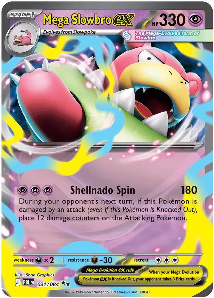 Mega Slowbro ex 31/84 Pitch Black English Pokémon card