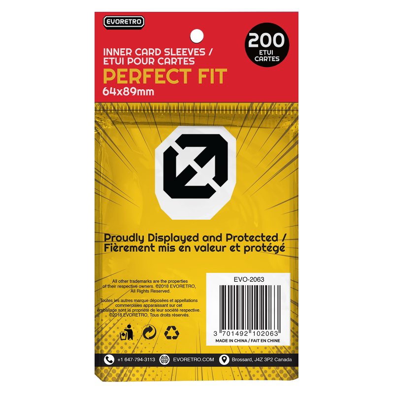 EVORETRO Perfect Fit Inner Card Sleeves – exact product image