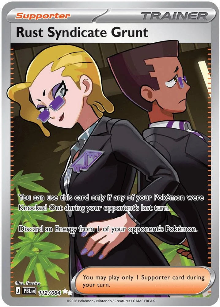 Rust Syndicate Grunt 112/84 Pitch Black English Pokémon card