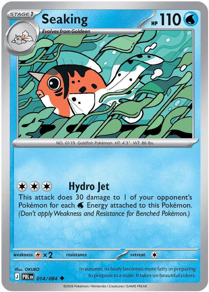 Seaking 14/84 Pitch Black English Pokémon card