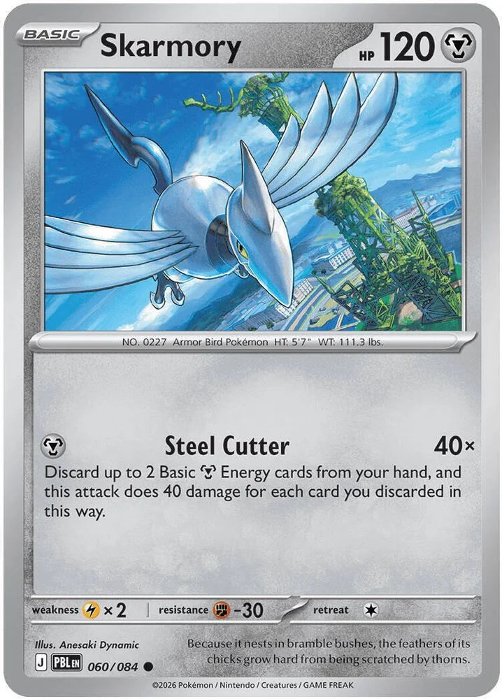 Skarmory 60/84 Pitch Black English Pokémon card