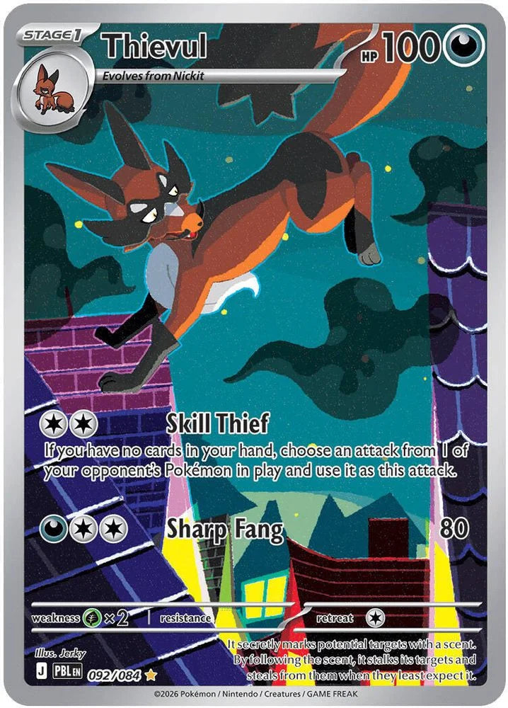 Thievul 92/84 Pitch Black English Pokémon card